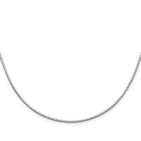 Sterling Silver 1.25mm Mirror Box Chain view 2