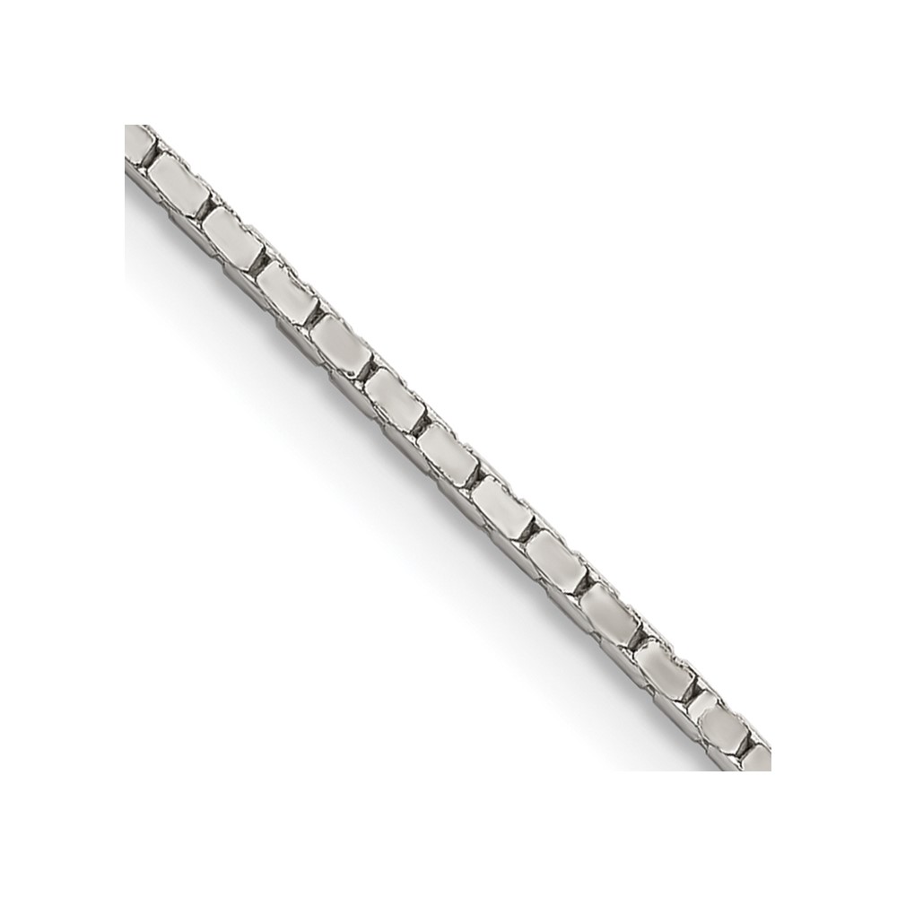 Sterling Silver 1.25mm Mirror Box Chain (QPE24-16)