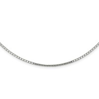 Sterling Silver 1.5mm Mirror Box Chain view 2
