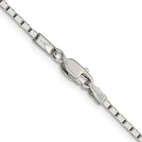 Sterling Silver 1.5mm Mirror Box Chain view 3