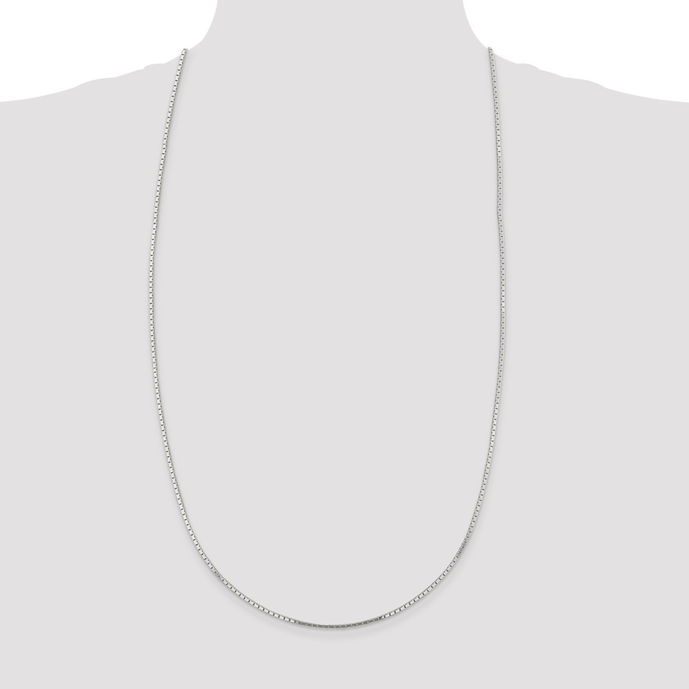 Sterling Silver 1.5mm Mirror Box Chain (QPE25-30)
