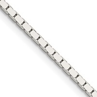 Sterling Silver 1.5mm Mirror Box Chain view 1