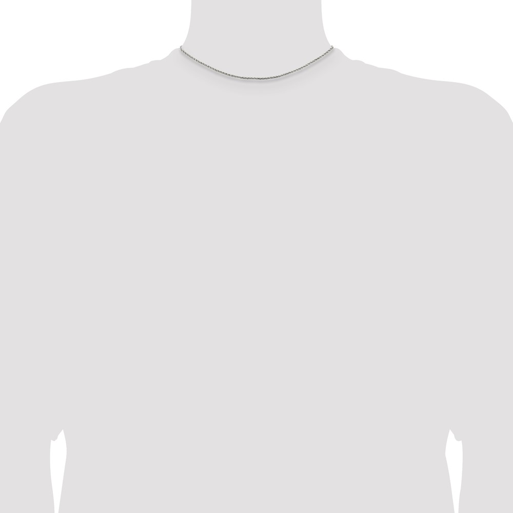 Sterling Silver 1.25mm Twisted Box Chain (QPE26-14)