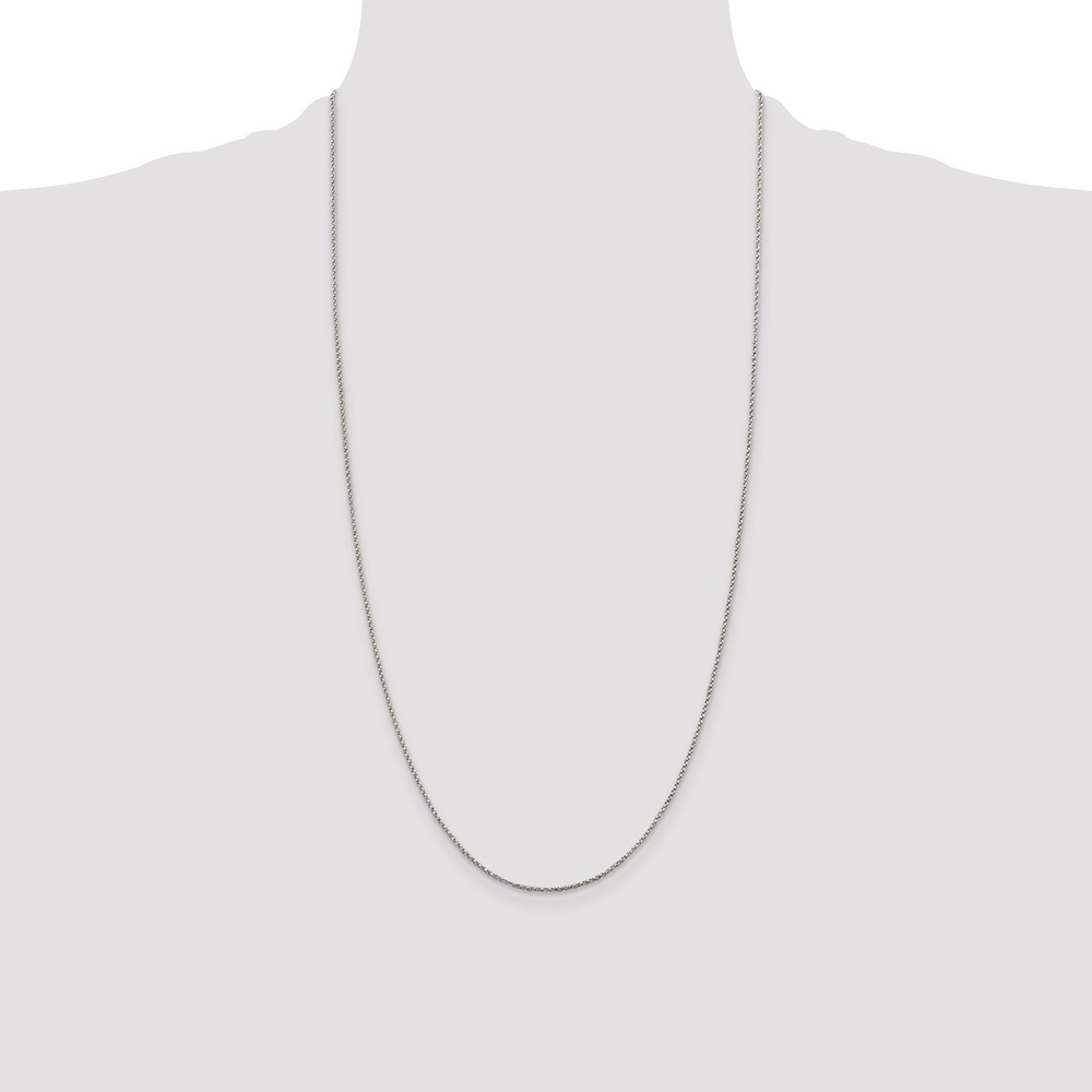 Sterling Silver 1.25mm Twisted Box Chain (QPE26-28)