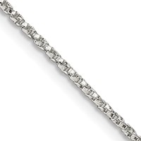 Sterling Silver 1.25mm Twisted Box Chain view 1