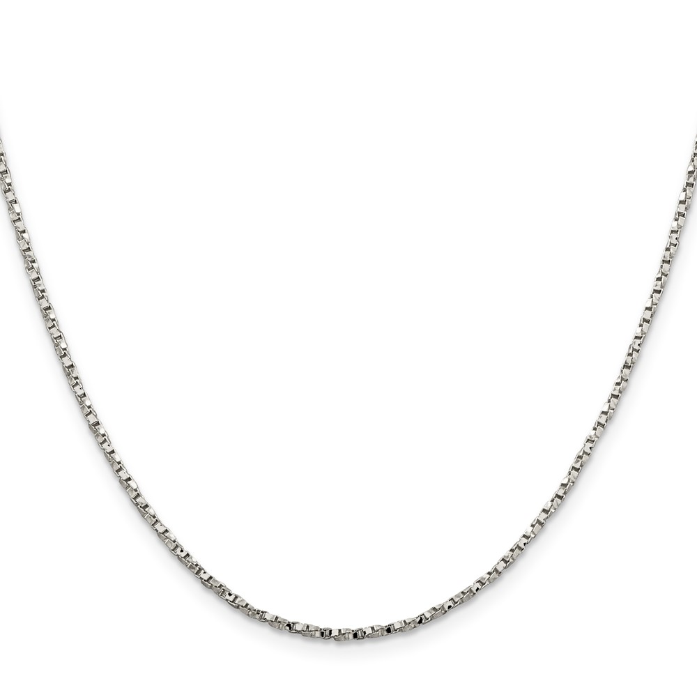 Sterling Silver 1.75mm Twisted Box Chain (QPE27-22)