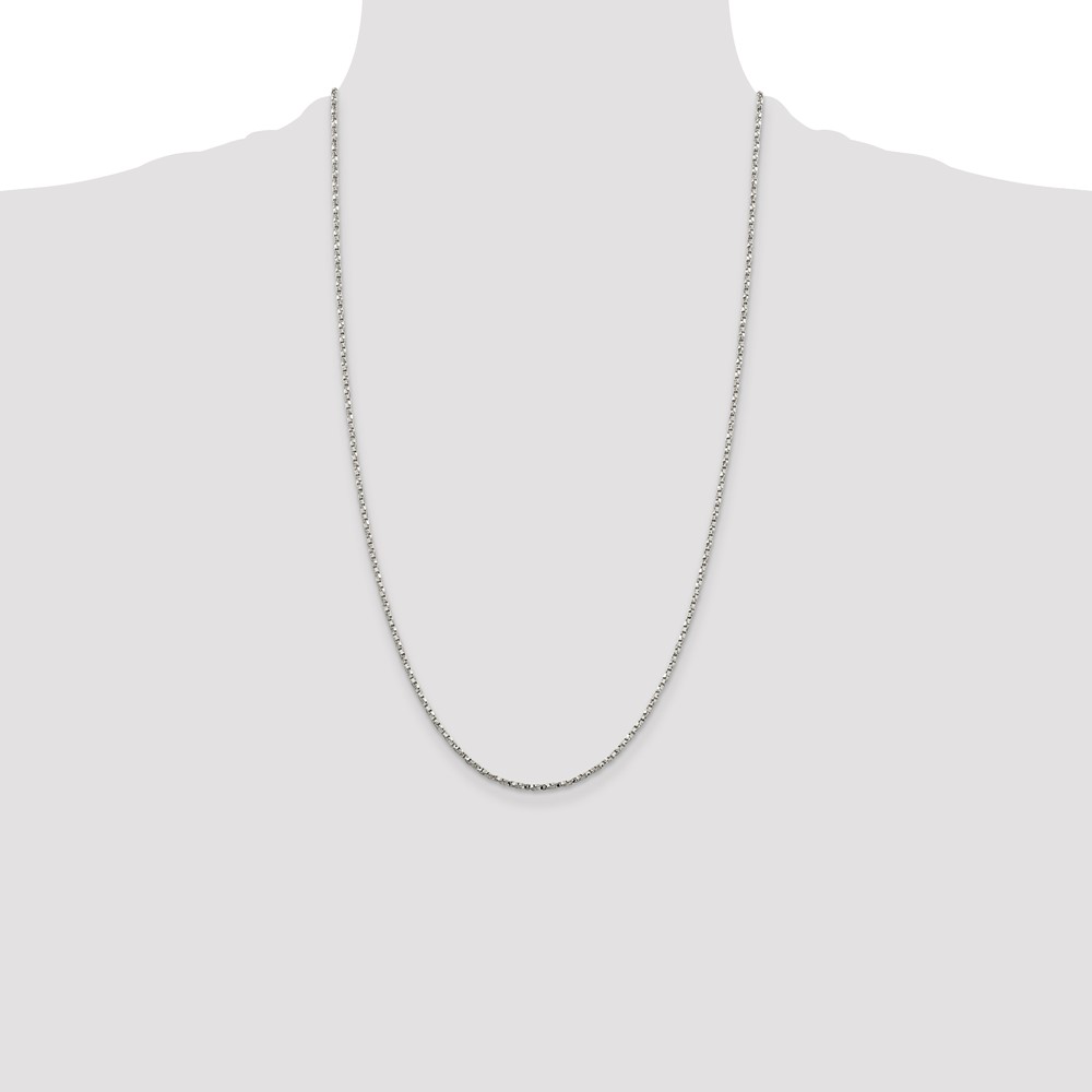 Sterling Silver 1.75mm Twisted Box Chain (QPE27-26)