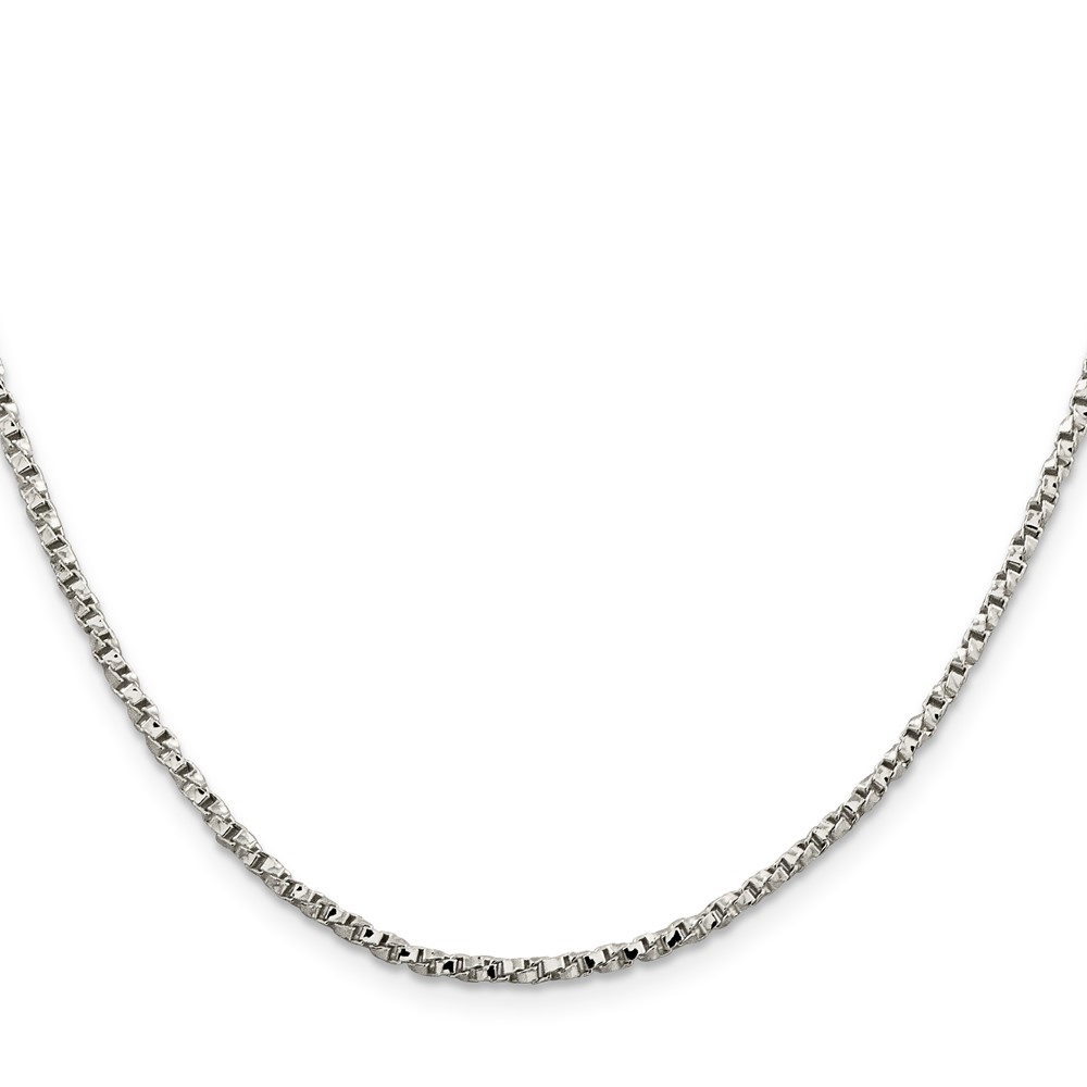 Sterling Silver 2.25mm Twisted Box Chain (QPE28-20)