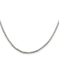 Sterling Silver 2.25mm Twisted Box Chain view 2