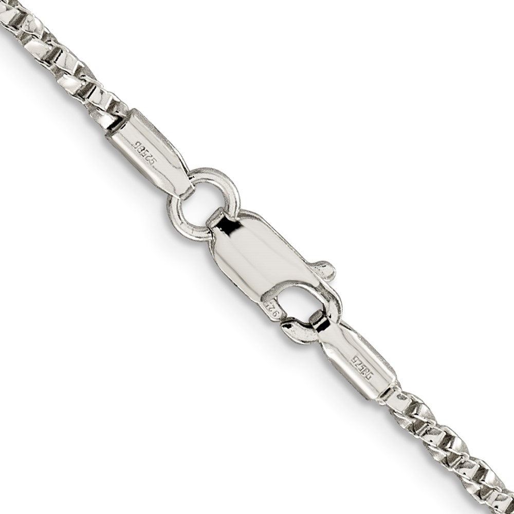 Sterling Silver 2.25mm Twisted Box Chain (QPE28-20)