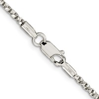 Sterling Silver 2.25mm Twisted Box Chain view 3