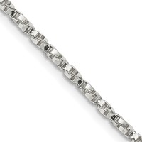 Sterling Silver 2.25mm Twisted Box Chain view 1