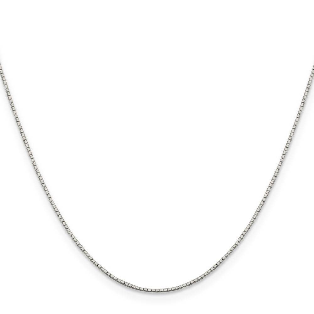 Sterling Silver .6mm Mirror Box Chain (QPE33-16)