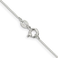 Sterling Silver.6mm Mirror Box Chain view 3