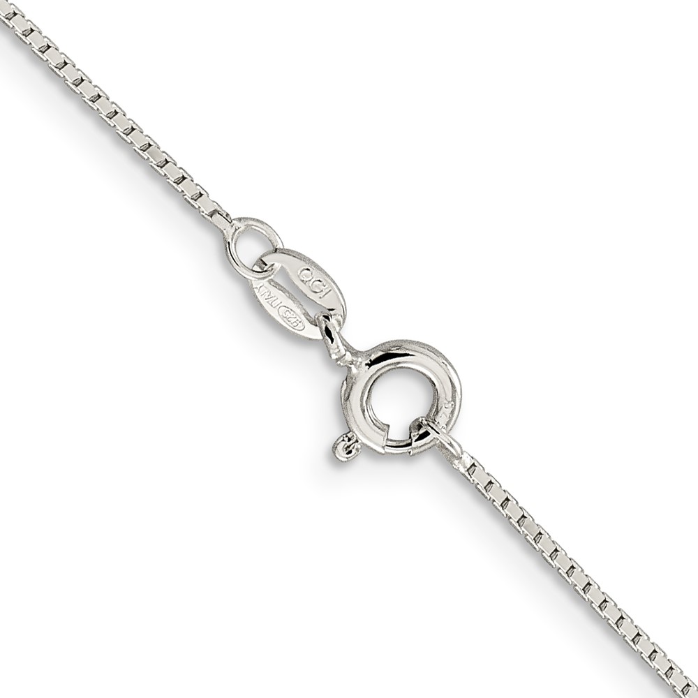 Sterling Silver .7mm Mirror Box Chain (QPE34-24)