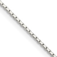 Sterling Silver.7mm Mirror Box Chain view 1