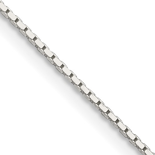 Sterling Silver.7mm Mirror Box Chain