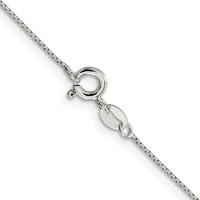 Sterling Silver.6mm 8 Sided Mirror Box Chain view 3