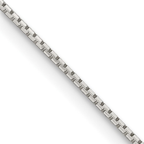 Sterling Silver.6mm 8 Sided Mirror Box Chain