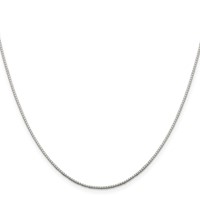 Sterling Silver .9mm 8 Sided Mirror Box Chain view 2