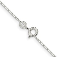 Sterling Silver .9mm 8 Sided Mirror Box Chain view 3