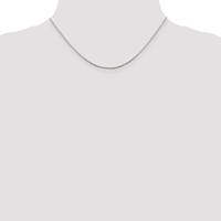 Sterling Silver .9mm 8 Sided Mirror Box Chain view 4