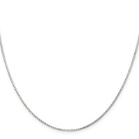 Sterling Silver 1.2mm 8 Sided Mirror Box Chain view 2