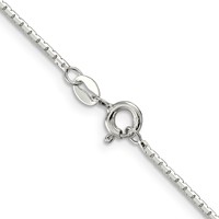 Sterling Silver 1.2mm 8 Sided Mirror Box Chain view 3
