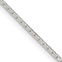 Sterling Silver 1.2mm 8 Sided Mirror Box Chain view 1