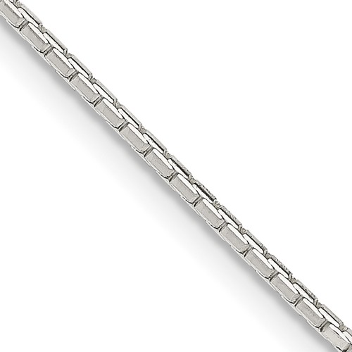 Sterling Silver 1.2mm 8 Sided Mirror Box Chain