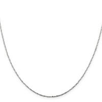 Sterling Silver 1mm Twisted Serpentine Chain view 2