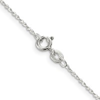 Sterling Silver 1mm Twisted Serpentine Chain view 3