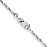 Sterling Silver 1.6mm Twisted Serpentine Chain view 3
