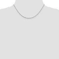 Sterling Silver 1.6mm Twisted Serpentine Chain view 4