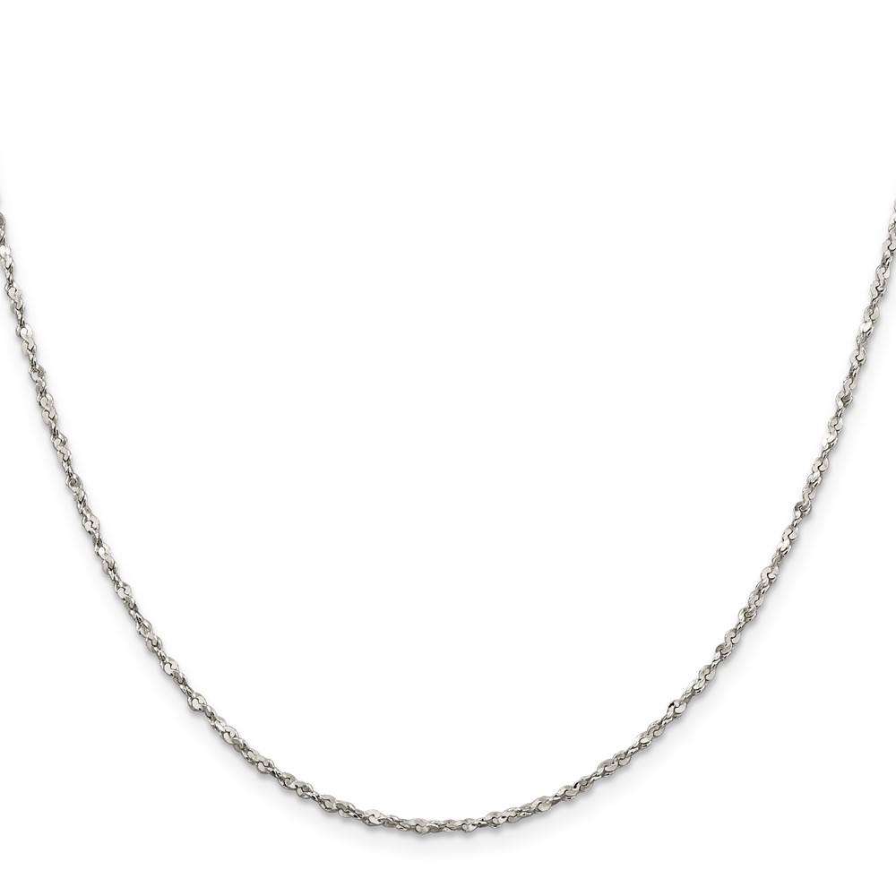 Sterling Silver 1.8mm Twisted Serpentine Chain (QPE40-18)