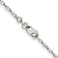 Sterling Silver 1.8mm Twisted Serpentine Chain view 3