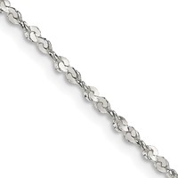 Sterling Silver 1.8mm Twisted Serpentine Chain view 1
