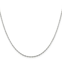 Sterling Silver 1.4mm Flat Oval Cable Chain view 2