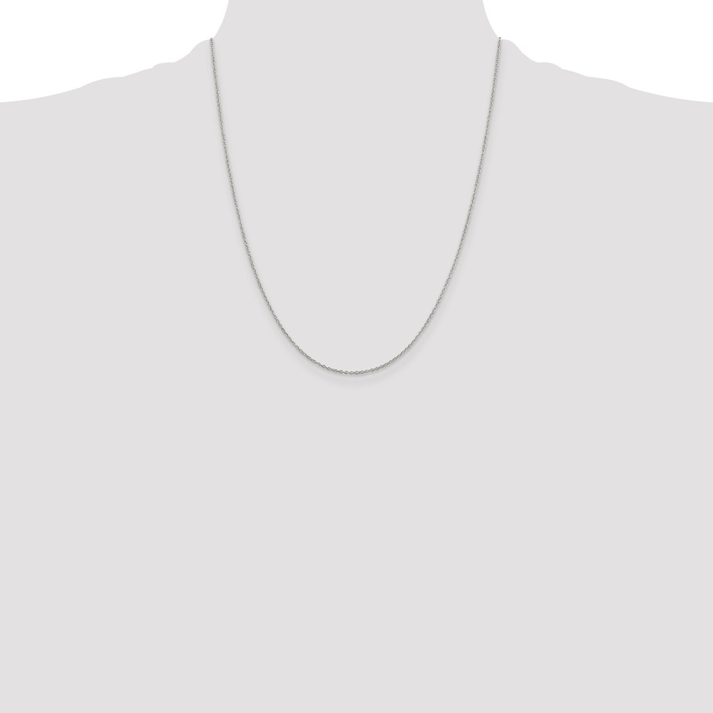 Sterling Silver 1.10mm Forzantine Cable Chain (QPE45-22)