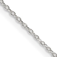 Sterling Silver 1.10mm Forzantine Cable Chain view 1