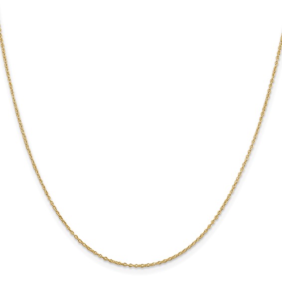 Gold Plated Sterling Silver 1.10mm Cable Chain