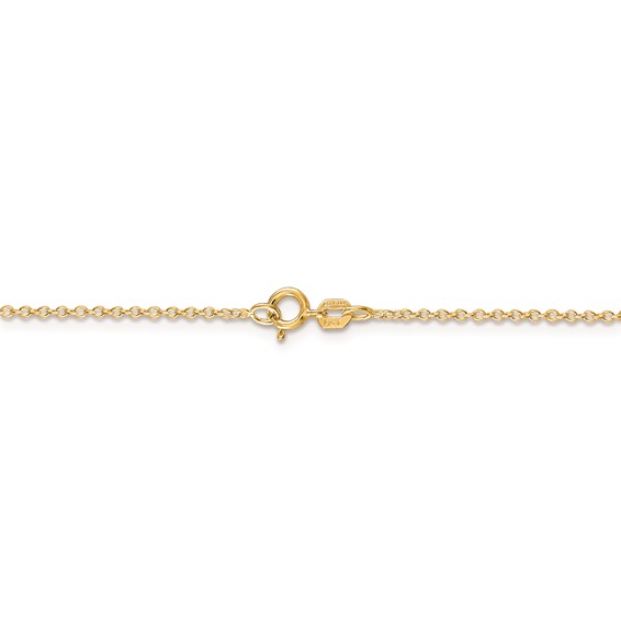 Gold Plated Sterling Silver 1.10mm Cable Chain