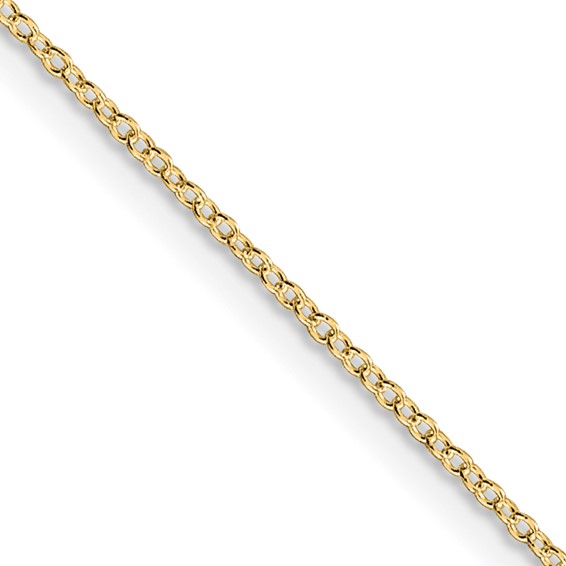 Gold Plated Sterling Silver 1.10mm Cable Chain