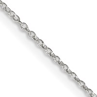 Sterling Silver 1.30mm Forzantine Cable Chain view 1