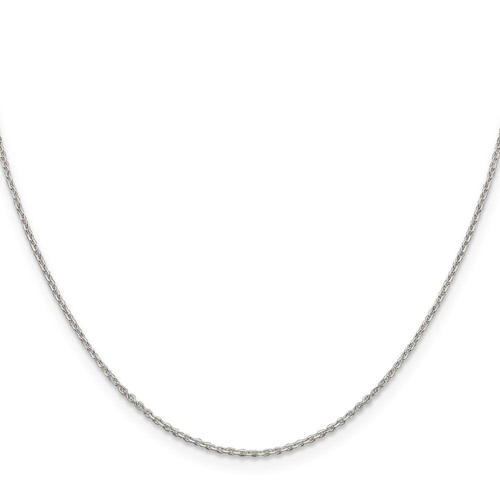 Sterling Silver 1.25mm Diamond-cut Forzantine Cable Chain (QPE47-26)