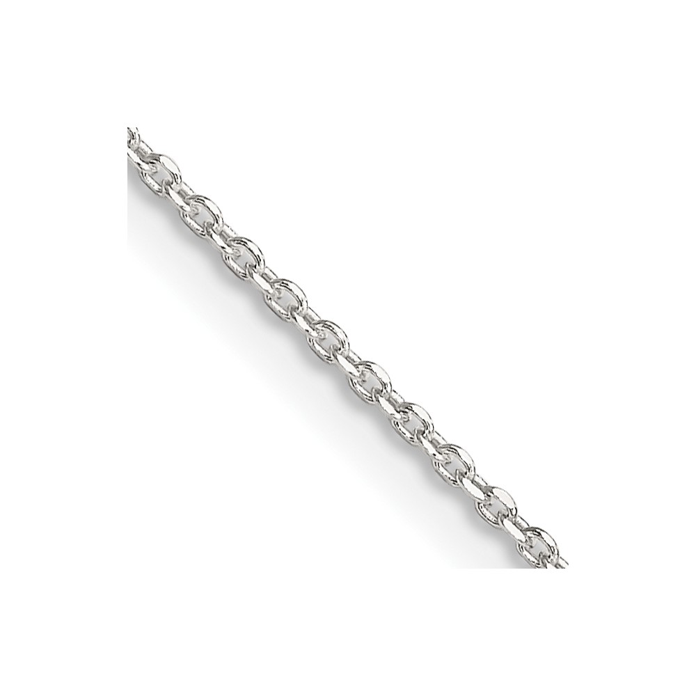 Sterling Silver 1.25mm Diamond-cut Forzantine Cable Chain (QPE47-20)