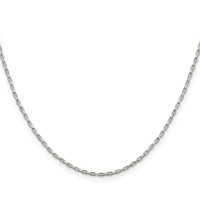 Sterling Silver 1.3mm Elongated Box Chain view 2