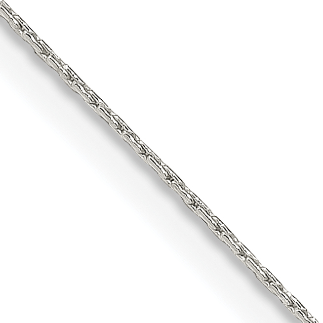 Sterling Silver .6mm Oval Box Chain (QPE49-16)