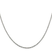 Sterling Silver 1.35mm Twisted Box Chain view 2