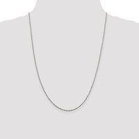 Sterling Silver 1.35mm Twisted Box Chain view 4
